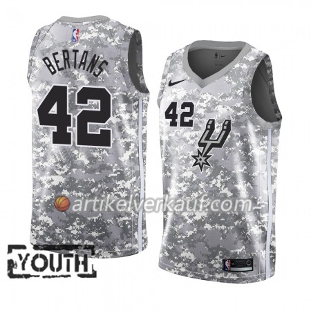NBA San Antonio Spurs Trikot Davis Bertans 42 2018-19 Nike Grau Swingman - Kinder